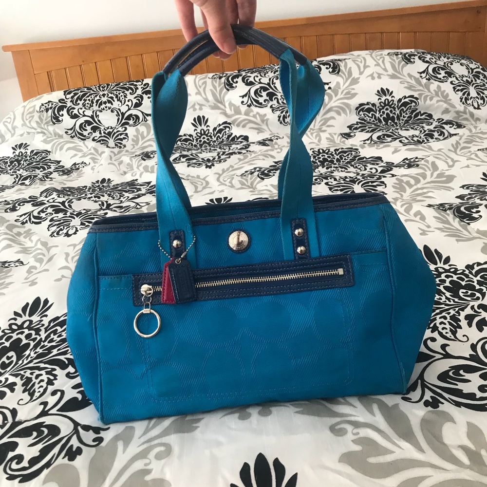 Blue Coach Bag